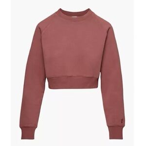 TNA Cozy Fleece Raglan Cropped Sweater